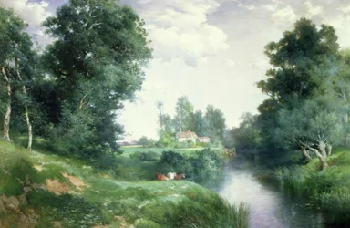 Een rivier op Long Island, 1908
